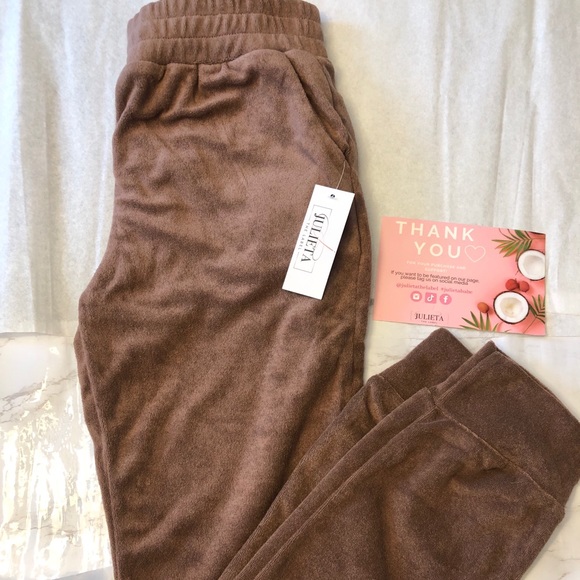 SOLD - Mia Corset Jogger Set Taupe - Picture 4 of 8